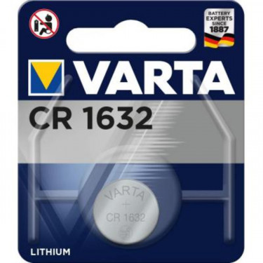 Батарейка CR1632 літієва блістер, 1 шт,  Varta (06632101401)