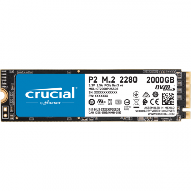 Твердотільний накопичувач SSD M.2 NVMe PCIe 2000GB Crucial (CT2000P2SSD8)