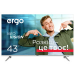 Телевизор 43" 43DFT7000, FHD, LED, серебристый, ERGO (43DFT7000)