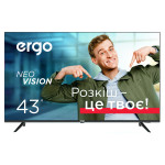 Телевізор 43" 43DUS6000, Smart, 4K, Android, LED, чорний, ERGO (43DUS6000)