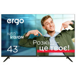 Телевізор 43" 43WUS9000, Smart, 4K, WebOS, LED, чорний, ERGO (43WUS9000)