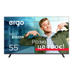 Телевизор 55" 55DUS6000, Smart, 4K, Android, LED, черный, ERGO (55DUS6000)