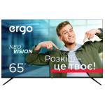 Телевізор 65" 65WUS9000, Smart, 4K, WebOS, LED, чорний, ERGO (65WUS9000)