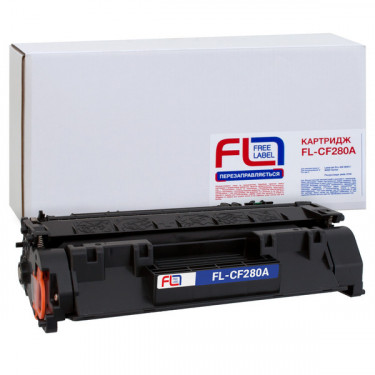 Картридж сумісний HP 80A (CF280A) Free Label (FL-CF280A)