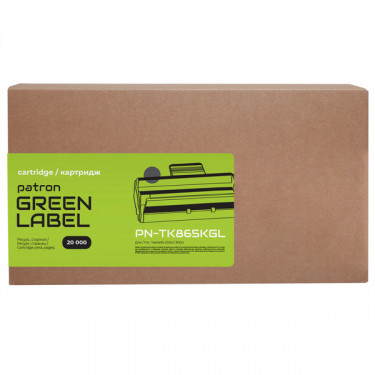 Тонер картридж сумісний Kyocera Mita TK-865K чорний Green Label Patron (PN-TK865KGL)