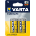 Батарейка C BLI 2 вугільно-цинкова блістер, 2 шт, Super Heavy Duty Varta (02014101412) Фото 1