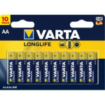 Батарейка Longlife, AA, BLI *10, Alkaline Varta (04106101461) (блистер 10 шт)