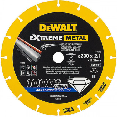 Диск алмазный DT40255 230х1.5х22.23 мм DeWalt (DT40255)