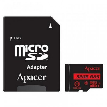 Карта пам'яті 32GB MICROSDHC Class 10 UHS-I U1 Apacer (AP32GMCSH10U5-R)