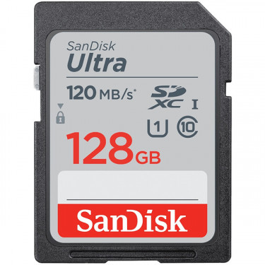 Карта пам'яті 128GB SDXC C10 UHS-I R120MB/s Ultra SanDisk (SDSDUN4-128G-GN6IN)