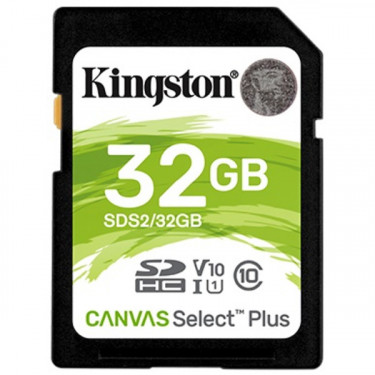 Карта пам'яті 32GB SDHC C10 UHS-I R100MB/s Kingston (SDS2/32GB)