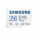 Карта пам'яті 256GB microSDXC C10 UHS-I U3 R130/W90MB/s Evo Plus V3 + SD адаптер Samsung (MB-MC256KA/RU) Фото 3
