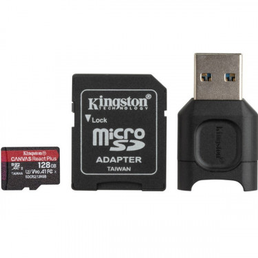 Карта пам'яті 128GB microSDXC C10 UHS-II U3 A1 R285/W165MB/s + MLPM Reader Kingston (MLPMR2/128GB)