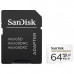 Карта пам'яті 64GB microSDXC C10 UHS-I U3 V30 R100/W40MB/s High Endurance SanDisk (SDSQQNR-064G-GN6IA) Фото 1