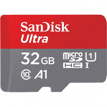 Карта пам'яті 32GB microSDHC C10 UHS-I R100MB/s Ultra SanDisk (SDSQUNR-032G-GN3MN)