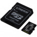 Карта пам'яті 2x64GB microSDXC C10 UHS-I R100MB/s + SD Kingston (SDCS2/64GB-2P1A) Фото 1