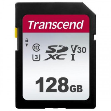 Карта пам'яті 128GB SDXC C10 UHS-I R100/W40MB/s Transcend (TS128GSDC300S)