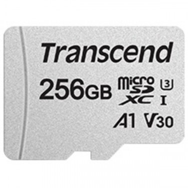 Карта пам'яті 256GB microSDXC C10 UHS-I R95/W45MB/s + SD адаптер Transcend (TS256GUSD300S-A)