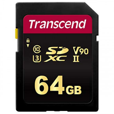 Карта пам'яті 64GB SDXC C10 UHS-II U3 R285/W180MB/s 4K Transcend (TS64GSDC700S)