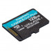Карта пам'яті 128GB microSDXC C10 UHS-I U3 A2 R170/W90MB/s Kingston (SDCG3/128GBSP) Фото 1