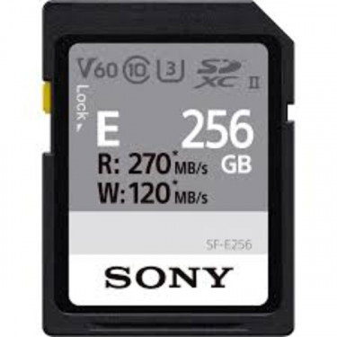 Карта пам'яті 256GB SDXC C10 UHS-II U3 V60 R270/W120MB/s Entry Sony (SFE256.AE)