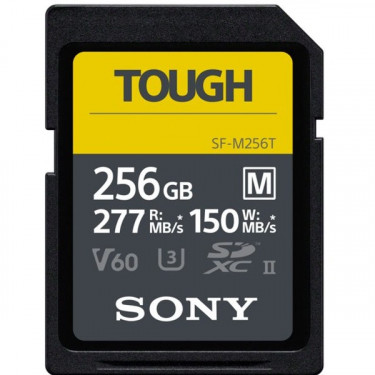 Карта пам'яті 256GB SDXC C10 UHS-II U3 V60 R277/W150MB/s Tough Sony (SFM256T.SYM)