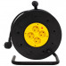 Подовжувач мережевий на катушці, 4 розетки, 10 А, 250 В, 3*2,5 мм2, 40 метрів, чорно-жовтий Patron (PN-CAB-REL-40-4) Фото 1