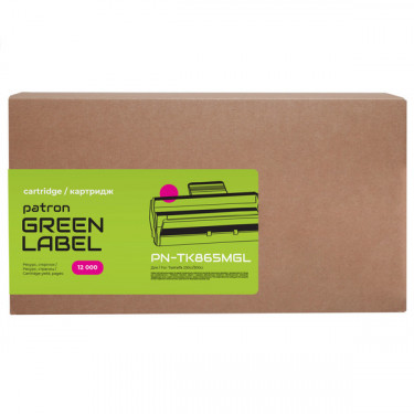 Тонер картридж сумісний Kyocera Mita TK-865M пурпуровий Green Label Patron (PN-TK865MGL)