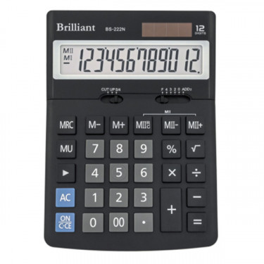 Калькулятор BS-222N 12 розрядів Brilliant (BS-222N)