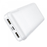 Зовнішній акумулятор Power Bank Hoco 20000 mAh White (J72A)