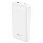 Зовнішній акумулятор Power Bank Borofone Type-C PD 20W+Quick Charge 3.0 20000 mAh White (BJ19A)