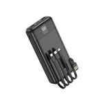 Зовнішній акумулятор Power Bank Borofone 5 Output 3 Input 20000mAh Black (BJ20A)