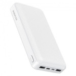 Зовнішній акумулятор Power Bank Borofone Type-C microUSB 2*USB (2A) 20000 mAh White (BJ3A)