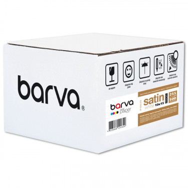 Фотопапір білий сатин 255 г/м2, 10x15 см, 500 арк Profi Barva (IP-V255-272)