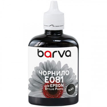 Чорнило для Epson T0481/T0801/T0811 спеціальне 90 г, водорозчинне, чорне Barva (E081-324)