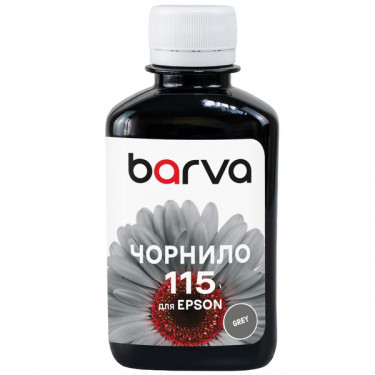 Чорнило для Epson 115 GY спеціальне 180 мл, водорозчинне, сіре Barva (E115-876)