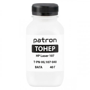 Тонер HP Laser 107 флакон, 40 г Patron (PN-HL107-040)