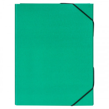 Папка-бокс на гумках, 50 мм, зелена H-Tone (JJ409342-green)