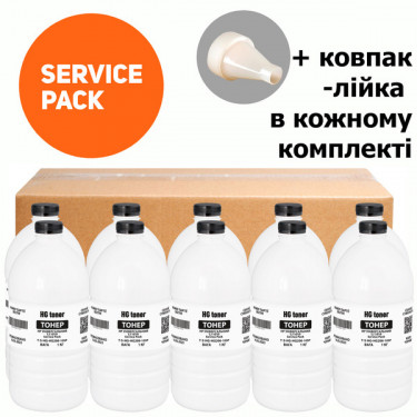 Тонер HP універсальний LJ 1010 Service Pack, флакон 10x1 кг HG toner (TSM-HG206-10SP)