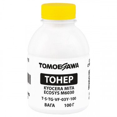 Тонер Kyocera Mita Ecosys M6030 флакон, 100 г, жовтий Tomoegawa (TSM-VF-03Y-100)