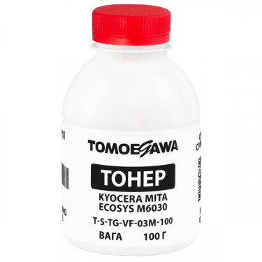 Тонер Kyocera Mita Ecosys M6030 флакон, 100 г, пурпуровий Tomoegawa (TSM-VF-03M-100)