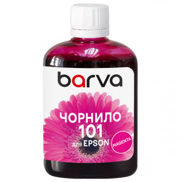 Чорнило для Epson 101 M спеціальне 100 мл, водорозчинне, пурпурове Barva (E101-600)