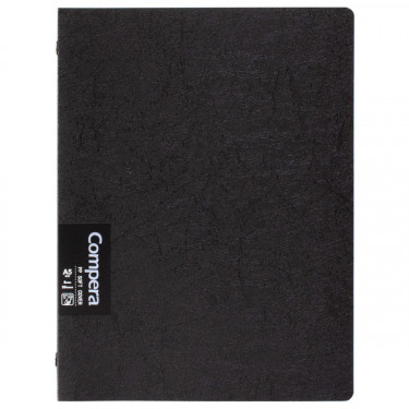 Зошит для нотаток А5, м'яка обкладинка PP, 50 арк, лінія, чорний Compera Original Comix (C7005-black)