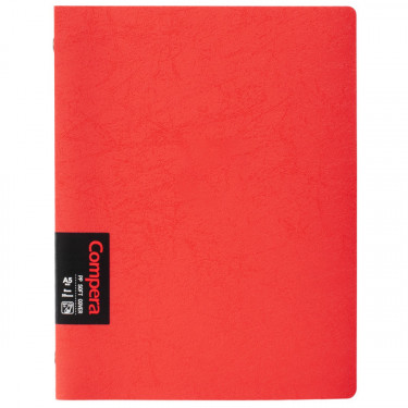 Зошит для нотаток А5, м'яка обкладинка PP, 50 арк, лінія, червоний Compera Original Comix (C7005-red)