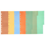 Індекс-розподілювач цифровий А4 (цифры 1-5), 5 аркушів, пластик, кольоровий Comix (IX901)