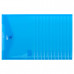 Папка-конверт на кнопці А5, прозора синя Comix (A1854-BL) Фото 1