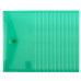 Папка-конверт на кнопці DL, прозора зелена Comix (A1855-G) Фото 1