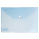 Папка-конверт на кнопці А4, прозора синя Comix (C330-BL)