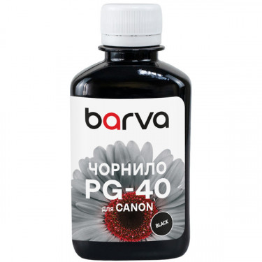 Чорнило для Canon PG-37/PG-40/PG-50 спеціальне 180 г, водорозчинне, чорне Barva (C40-080)