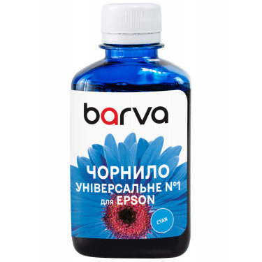 Чорнило для Epson універсальне №1 180 г, водорозчинне, блакитне Barva (EU1-452)